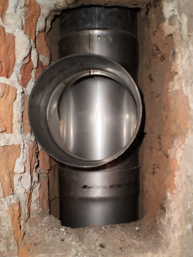 Napojenie dymovodu fi 180mm